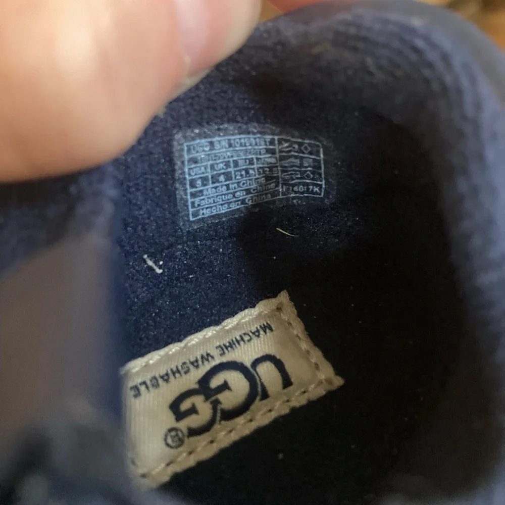 Ugg infant shoes blue size 5 infant Velcro
